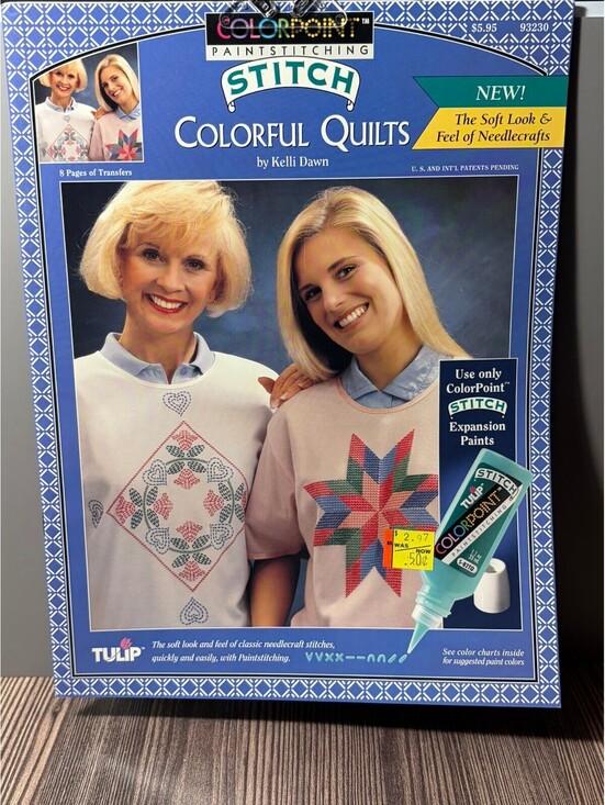 Other - Vintage ColorPoint Paintstitching Stitch Colorful Quilts Pattern Book